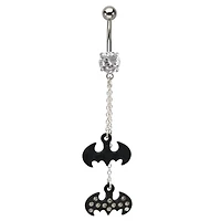 Batman Chain Dangle Navel