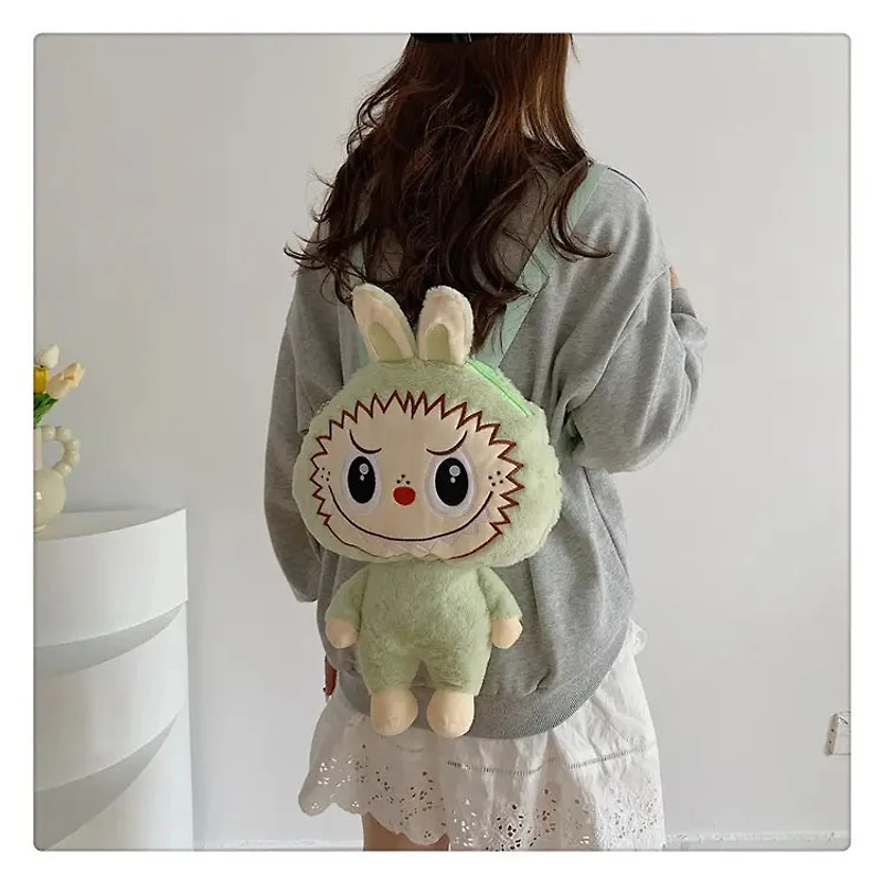 CUTE MONSTER FURRY PLUSH BACKPACK