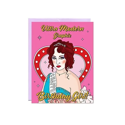 Ultra Modern Birthday Girl Birthday Card