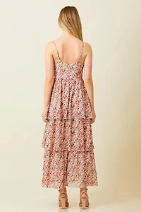 Sleevless Tiered Maxi Dress