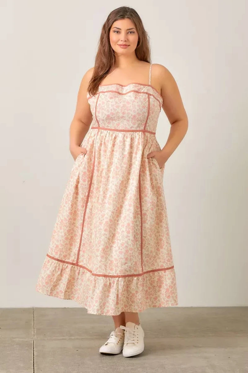 Maxi Dress W Spaghetti Straps