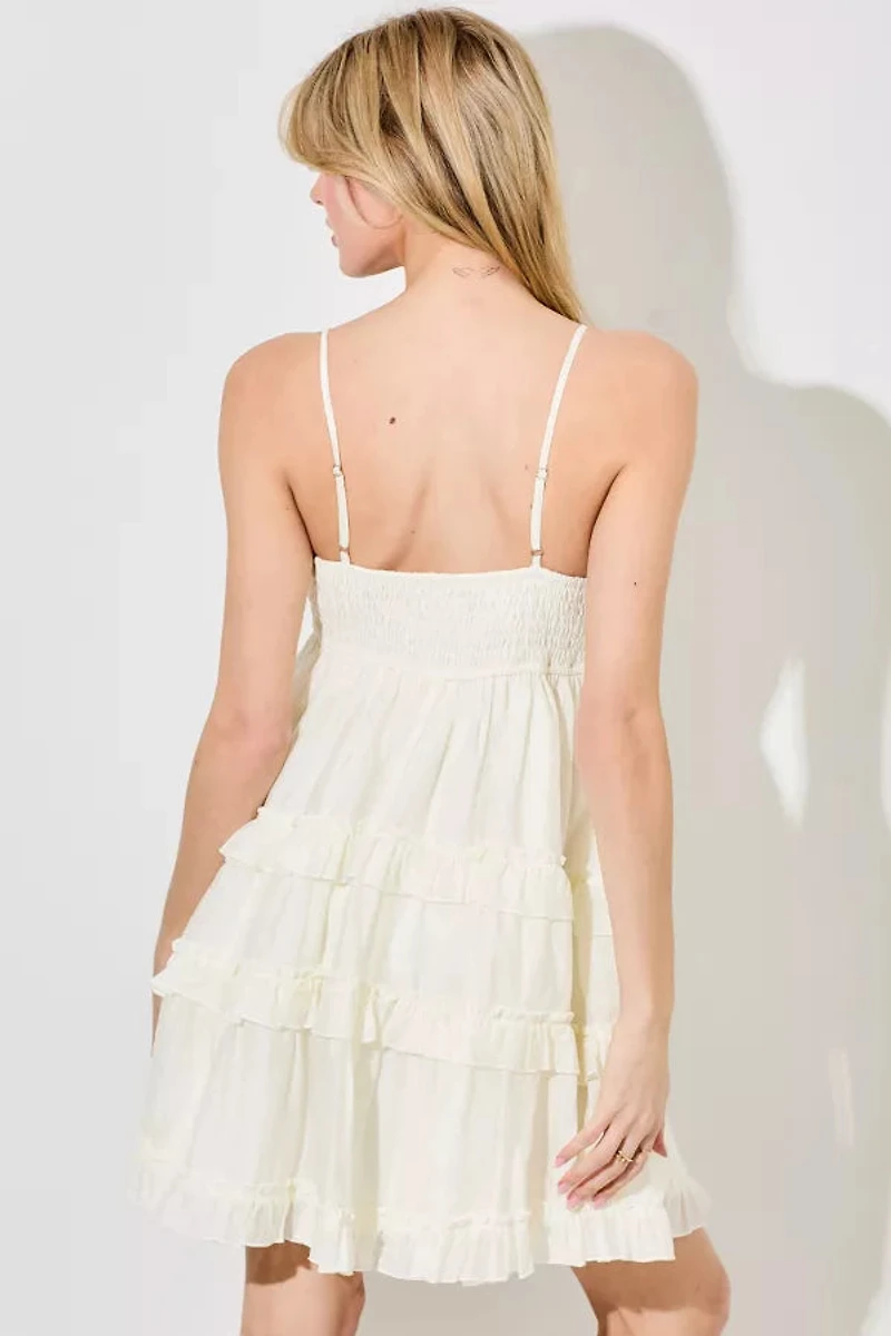Tiered Ruffle Mini Dress