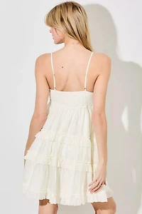 Tiered Ruffle Mini Dress