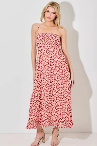 Cherry Print Maxi Dress