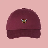 Bee Burgundy Chino Cap