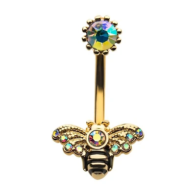 Bee W Jewelled Crown Top Bead