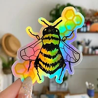 Bee Holographic Sticker