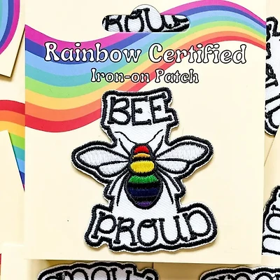 Bee Proud LGBTQ+ Iron On Patch