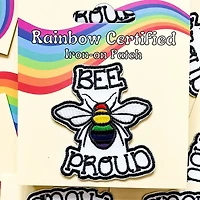 Bee Proud LGBTQ+ Iron On Patch