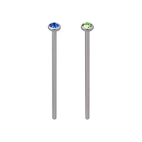 Bezel Gem Bend To Fit Nose Stud 19g