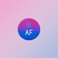 Bi AF Bisexual Pin