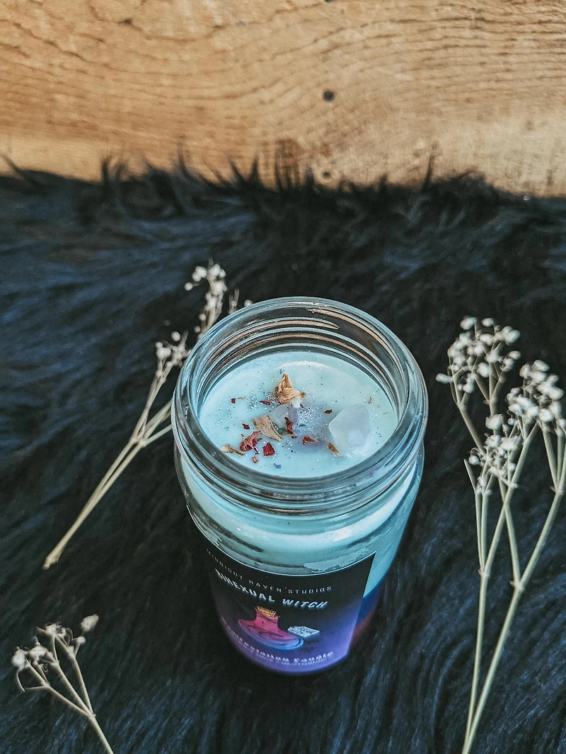 Bi Babe Manifestation Candle - Bisexual Pride Flag Candle