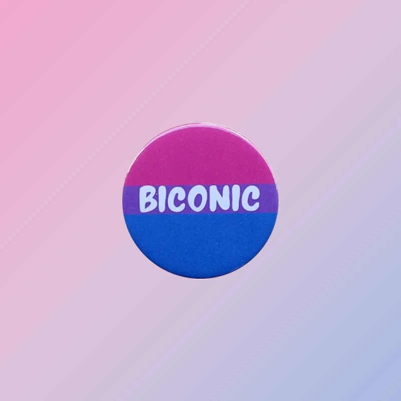 Biconic Bisexual Pride Pin