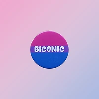 Biconic Bisexual Pride Pin