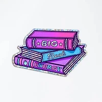 Big Book Energy Glitter Sticker