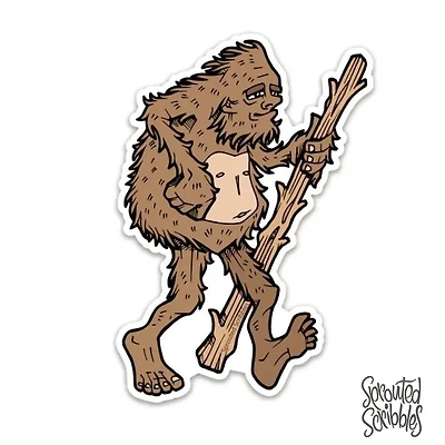 Wandering Bigfoot Sticker.