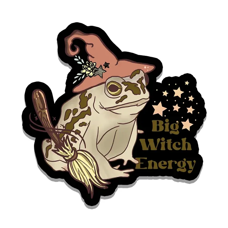 Big Witch Energy Toad Sticker