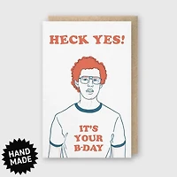 Heck Yes Birthday Card