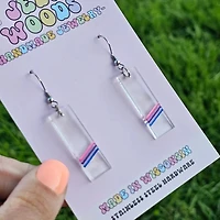 Bar Bisexual Pride Flag Earrings