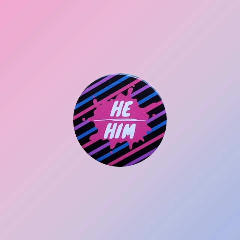 Bisexual He Him Pin