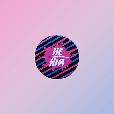 Bisexual He Him Pin