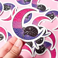 Bisexual Moon Sticker