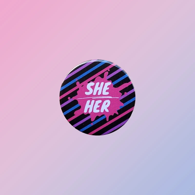 Bisexual She Her Pin