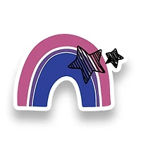 Bisexual Sketch Rainbow Sticker