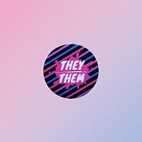 Bisexual They Them pin