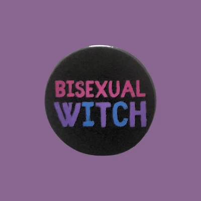 Bisexual Witch Pin Badges, Witch Badges Bisexual Pin Badge