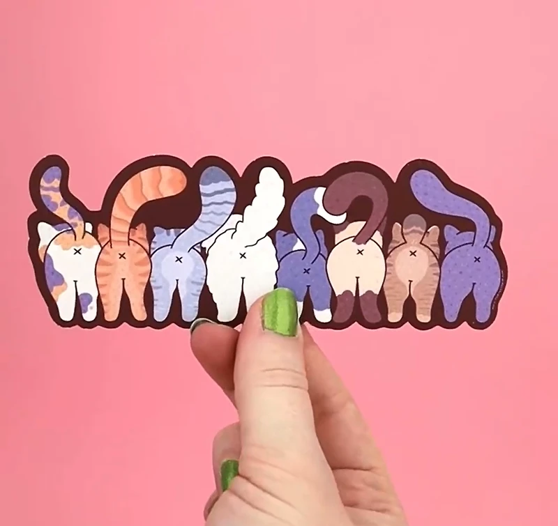 Cat Butts Bookmark