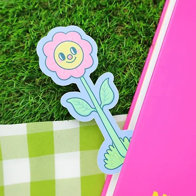 Happy And Sad Flower Cute Bookmark