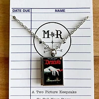 Book Locket Dracula - Black with Lingering Hand