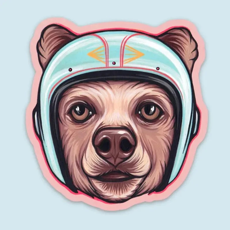 Blue Bear Sticker