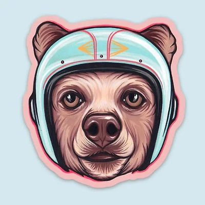 Blue Bear Sticker