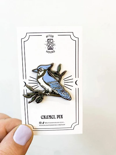 Blue Jay Hard Enamel Pin