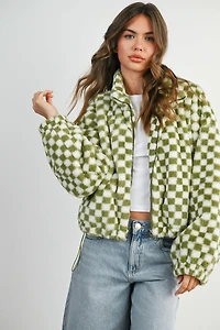 Checker Teddy Jacket