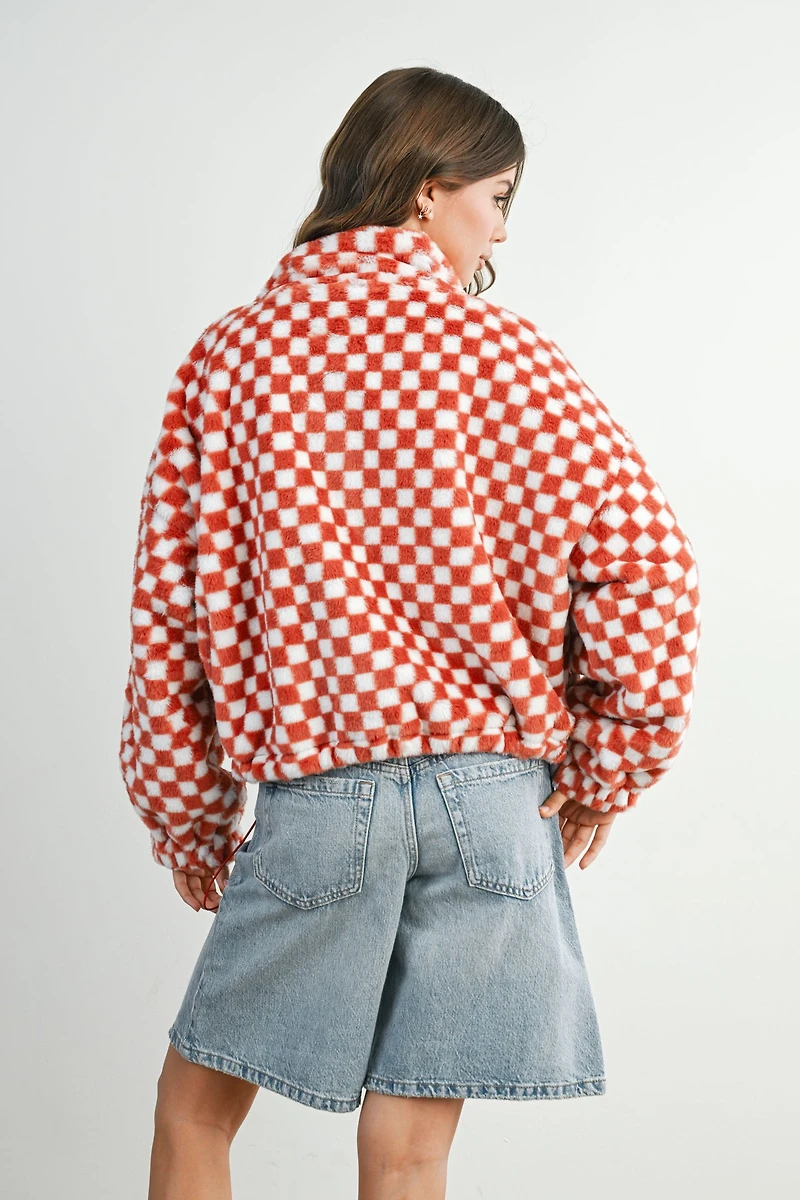Checker Teddy Jacket