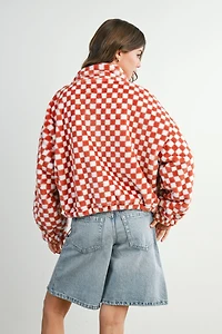 Checker Teddy Jacket