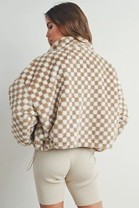 Checker Teddy Jacket