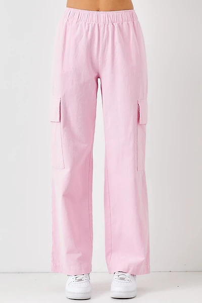 Straight Leg Pants W Pockets