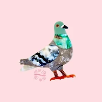 Pigeon Brooch