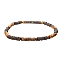 Tiger-eye / Lava Bead Bracelet 8.25"