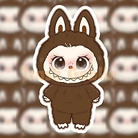 Secret Brown Monster Vinyl Sticker