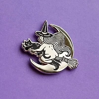 Butt Witch Enamel Pin