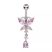 Butterfly 3 Prong Gem Dangle