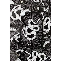 Snake Portal Black And White Sticker
