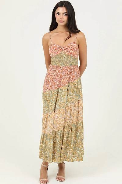 Smocked Waist Maxi Dress