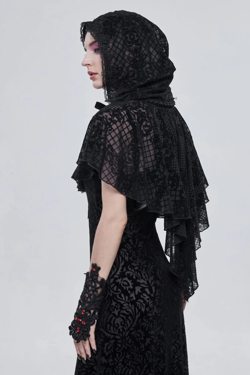 Black Lace Rennaissance Cape