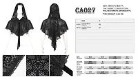 Black Lace Rennaissance Cape